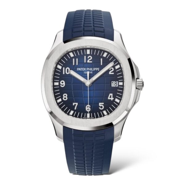 Patek Philippe Aquanaut 42.2mm 5168G White Gold Blue Embossed Dial Blue Composite Strap ''Midnight Blue''