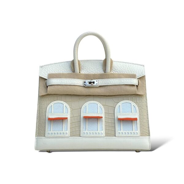 Hermes Birkin 20 Faubourg Sous La Neige Croco/Togo PHW