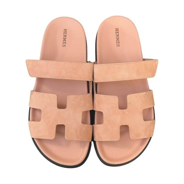 Hermès Chypre 37 EU Nude Suede