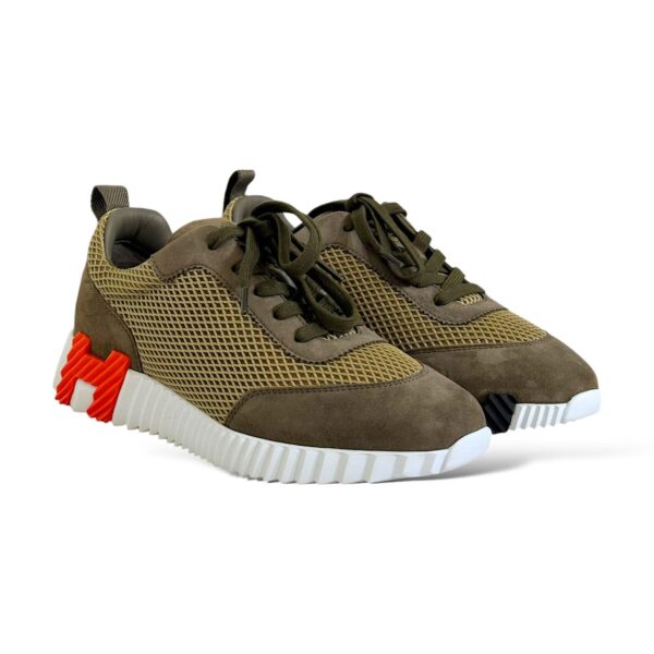 Hermes Bouncing 38 EU Vert Toundra Sneakers