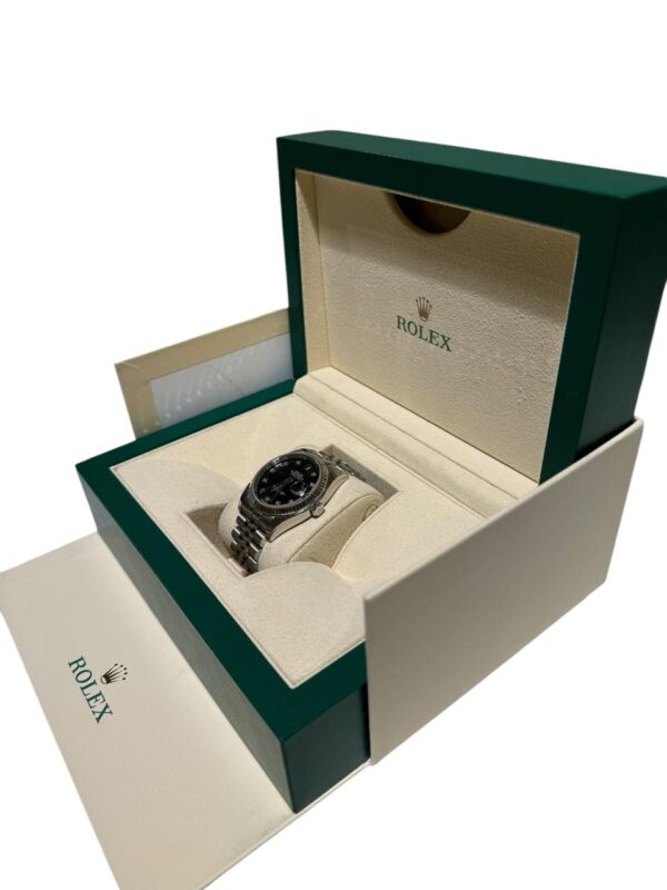 Rolex Datejust 36mm 116234 Steel and White Gold Black Diamonds Dial - Image 3