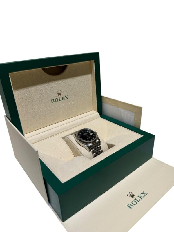 Rolex Datejust 36mm 116234 Steel and White Gold Black Diamonds Dial - Image 2