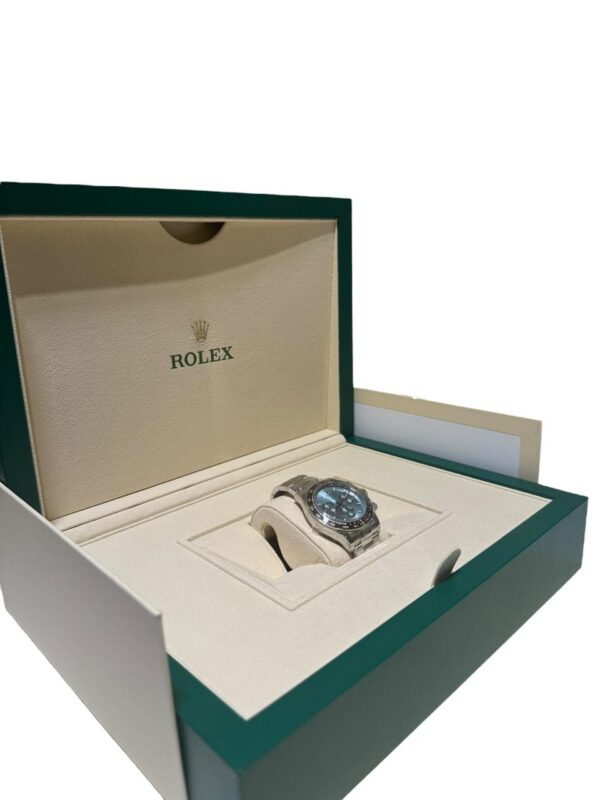 Rolex Cosmograph Daytona 40mm 126506 Ice Blue Dial Chestnut Brown Bezel Oyster Platinum Bracelet - Image 3