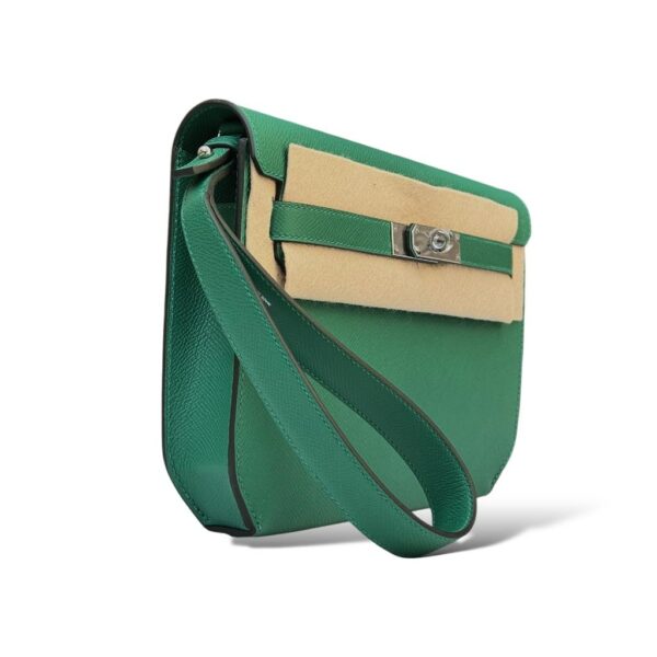 Hermes Kelly Depeche Vert Vertigo Epsom PHW - Image 2