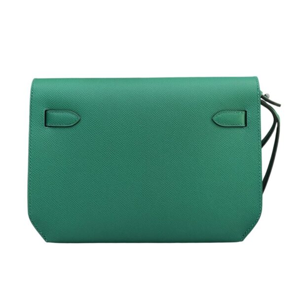 Hermes Kelly Depeche Vert Vertigo Epsom PHW - Image 5