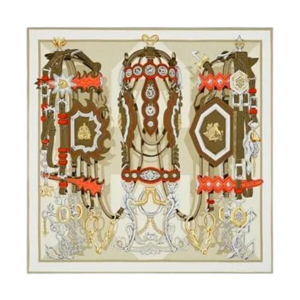 Hermes Brides Et Destin 90 Scarf Vert