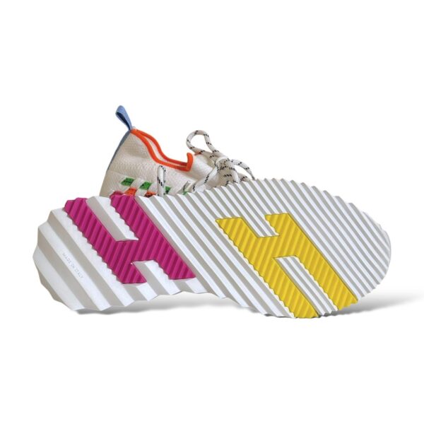 Hermes Flex 36.5 EU Multicolore Blanc Slip-on Sneakers - Image 3