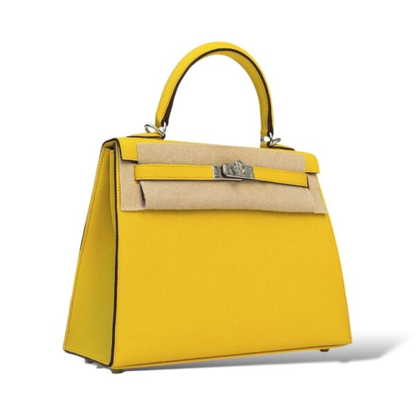 Hermes Kelly 25 Jaune De Naples Epsom PHW - Image 2
