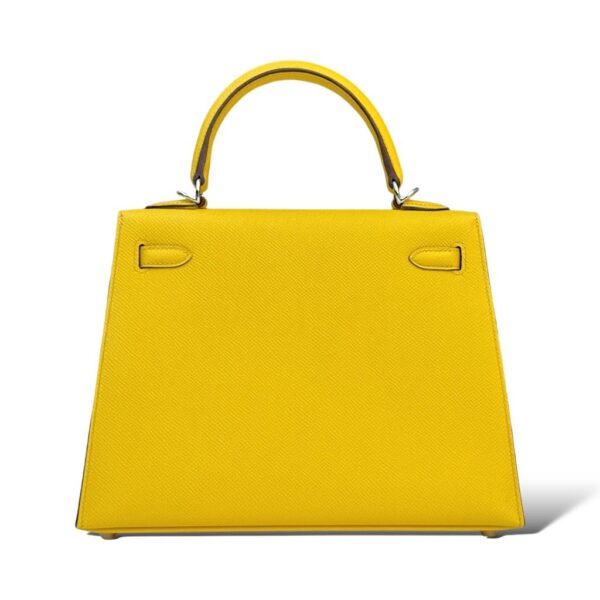 Hermes Kelly 25 Jaune De Naples Epsom PHW - Image 4