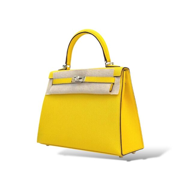 Hermes Kelly 25 Jaune De Naples Epsom PHW - Image 5