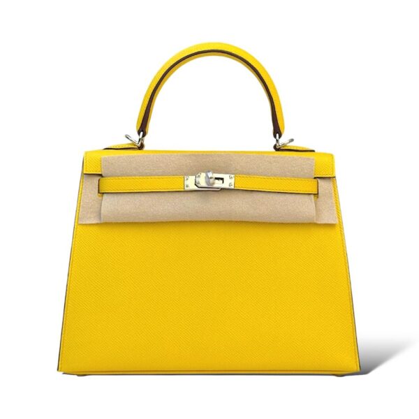 Hermes Kelly 25 Jaune De Naples Epsom PHW