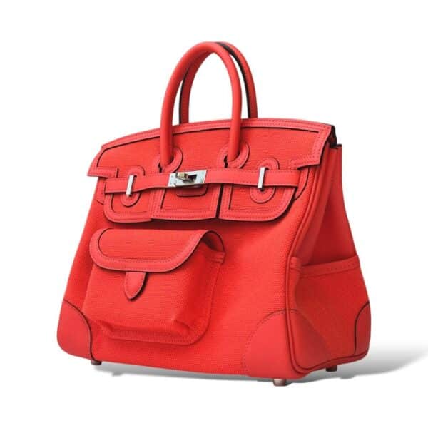 Hermes Birkin 25 Orange Field Cargo/Swift PHW - Image 4