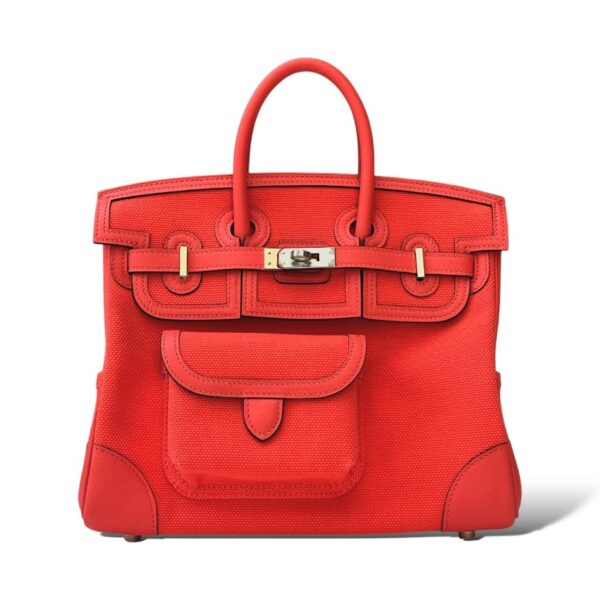 Hermes Birkin 25 Orange Field Cargo/Swift PHW