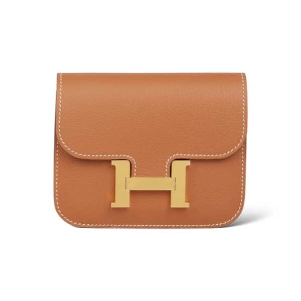 Hermes Constance Slim Gold Evercolor GHW