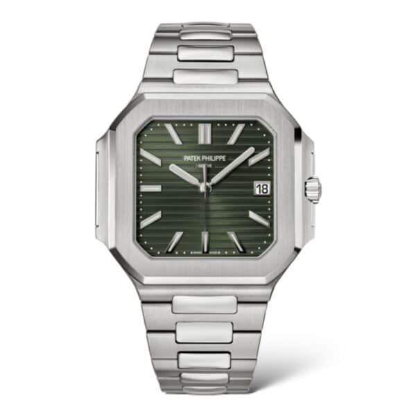 Patek Philippe Cubitus 45mm 5821/1A Steel Sunburst Olive Green Dial