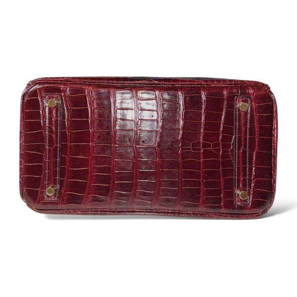 Hermes Birkin 30 Bordeaux Croco GHW - Image 6