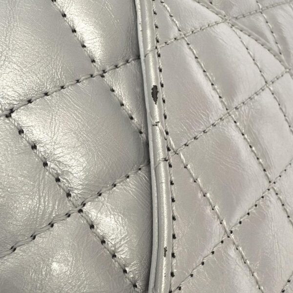 Chanel Metallic Silver Quilted Leather Reissue Classic Flap Bag - Image 7