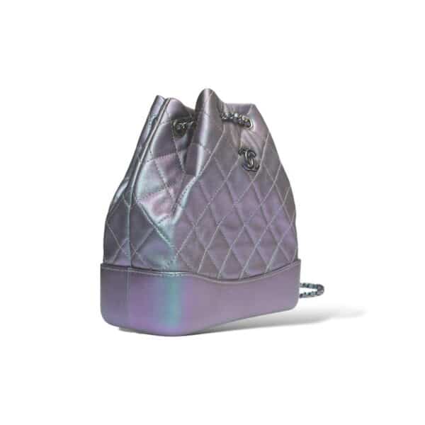 Chanel Gabrielle Iridescent Lambskin Calfskin Quilted Backpack - Image 2