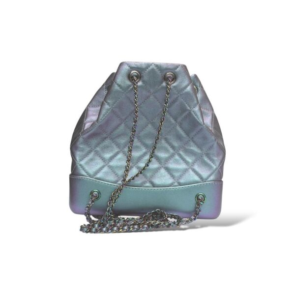 Chanel Gabrielle Iridescent Lambskin Calfskin Quilted Backpack - Image 4