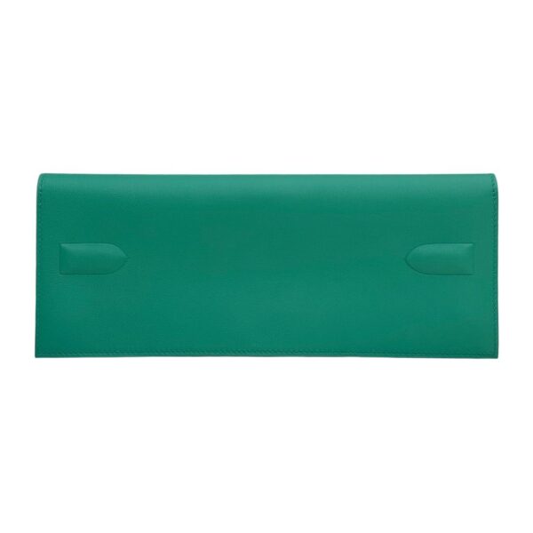 Hermes Kelly Shadow Vert Vertigo Swift Clutch - Image 3