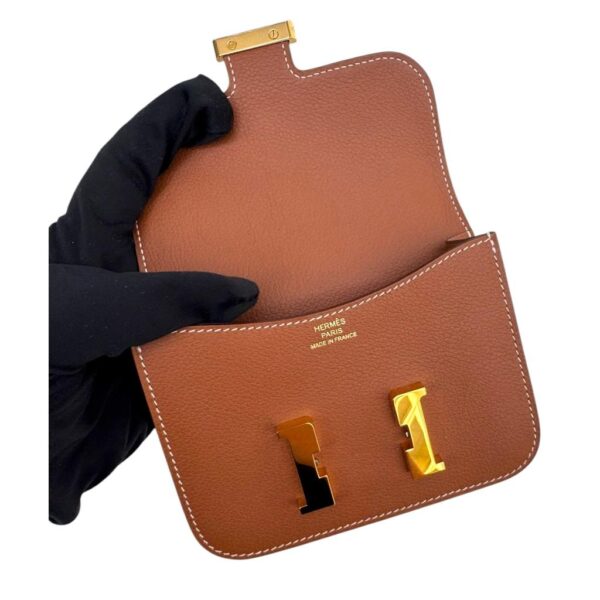 Hermes Constance Slim Gold Evercolor GHW - Image 5