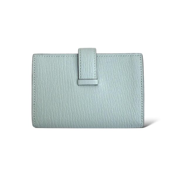 Hermes Bearn Vert Peppermint Chevre Compact Wallet PHW - Image 2