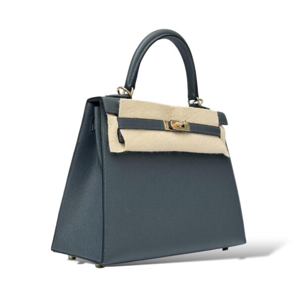 Hermes Kelly 25 Gris Misty Epsom PBHW - Image 2