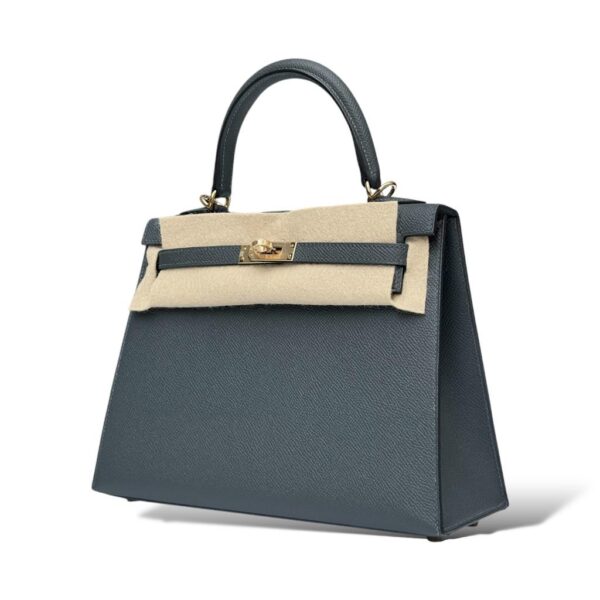 Hermes Kelly 25 Gris Misty Epsom PBHW - Image 5