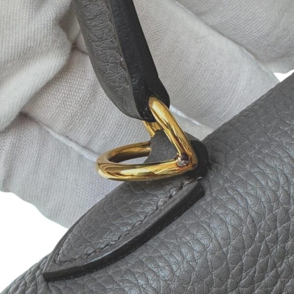 Hermes Kelly 25 Gris Etain Togo GHW - Image 5