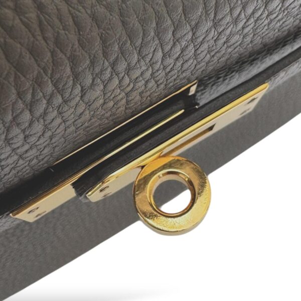 Hermes Kelly 25 Gris Etain Togo GHW - Image 7