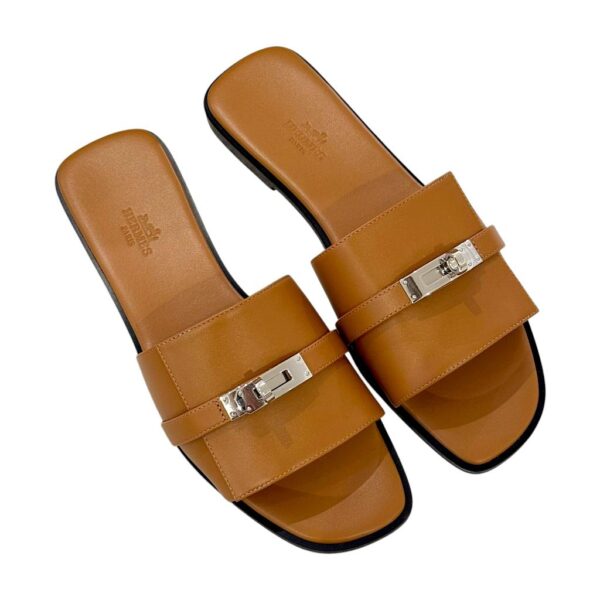 Hermes Giulia 39.5 EU Naturel Sandals - Image 2