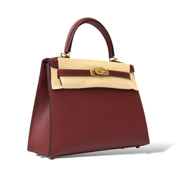 Hermes Kelly 25 Rouge H Epsom GHW - Image 2