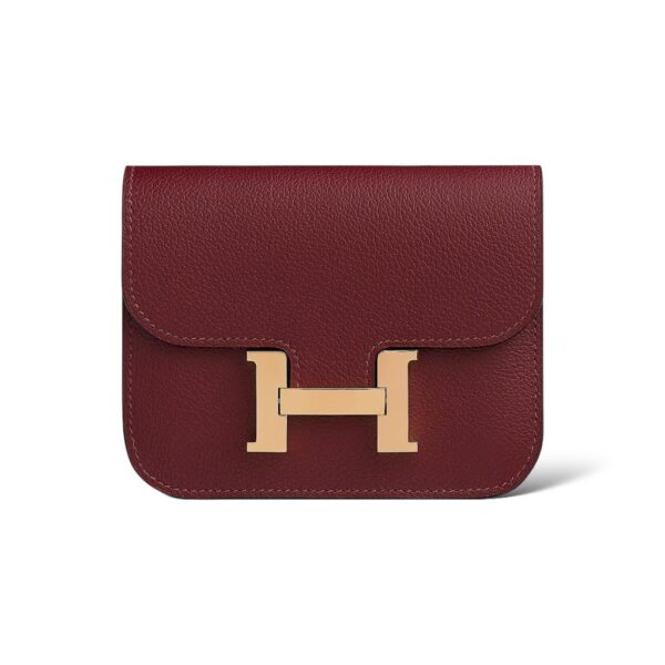 Hermes Constance Slim Rouge H/Orange Field Evercolor GHW