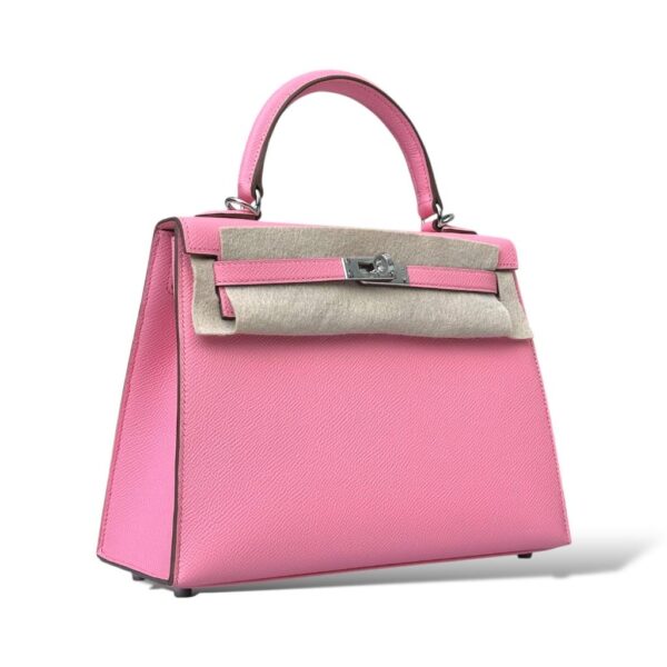 Hermes Kelly 25 Rose Confetti Epsom PHW - Image 2