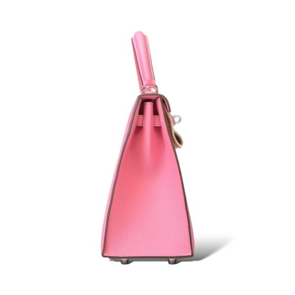 Hermes Kelly 25 Rose Confetti Epsom PHW - Image 3