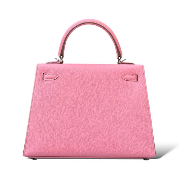 Hermes Kelly 25 Rose Confetti Epsom PHW - Image 4