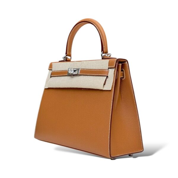 Hermes Kelly 25 Gold Epsom PHW - Image 5