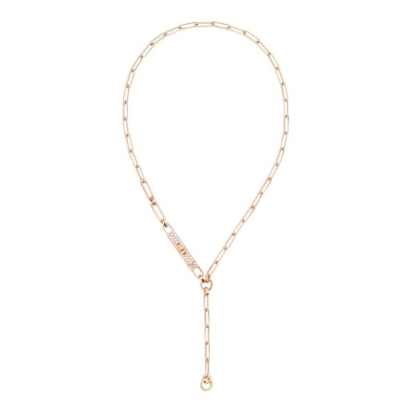 Hermes Kelly Chaine lariat Rose Gold Necklace, Small Model ST - Image 2