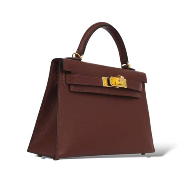 Hermes Kelly Mini Rouge H Epsom GHW - Image 2