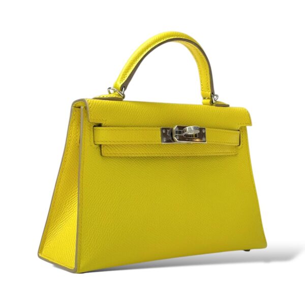 Hermes Mini Kelly Lime Epsom PHW - Image 2