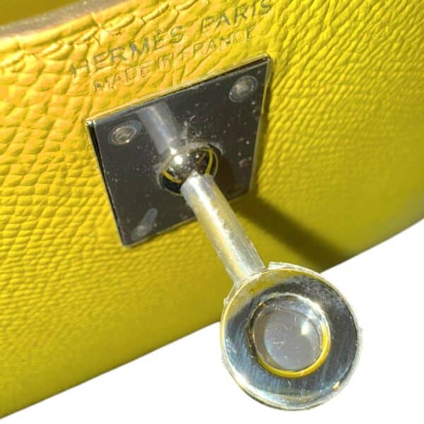 Hermes Mini Kelly Lime Epsom PHW - Image 9