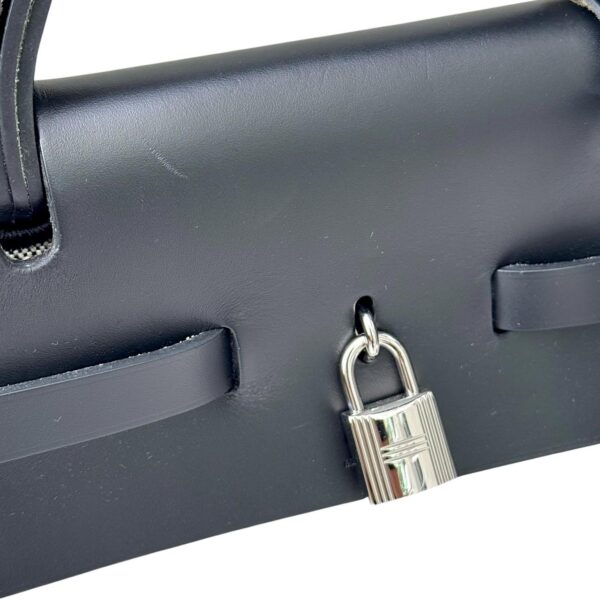 Hermes Herbag Zip 50 Cabine écru/ beige/gris Meyer/noir Bag - Image 7