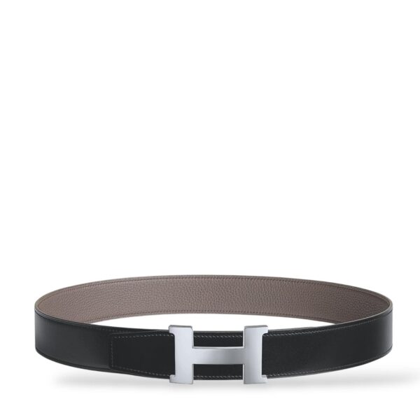 Hermes Constance Black/Etain Belt Buckle & Reversible Leather Strap 38 mm 94 cm - Image 2