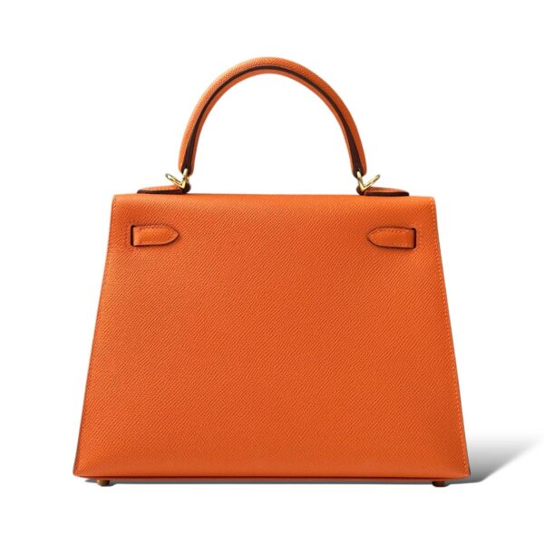 Hermes Kelly 25 Orange Epsom GHW - Image 4