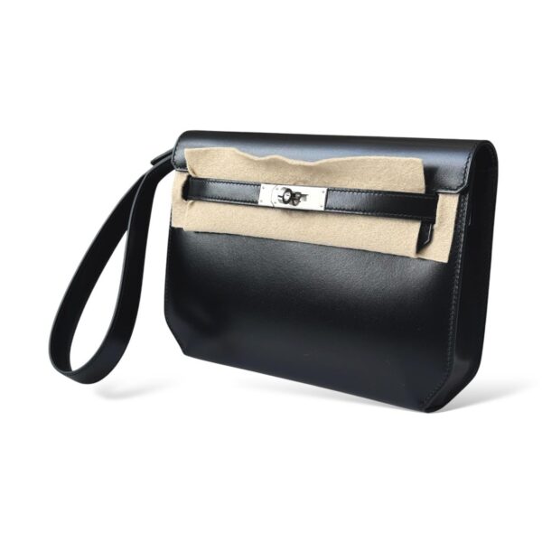 Hermes Kelly Depeche Black Box PHW - Image 4