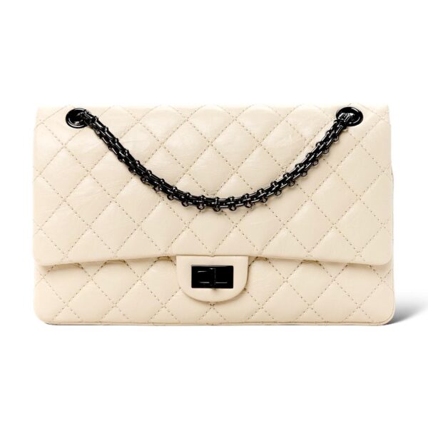 Chanel Aged Quilted Leather IvoryReissue 28cm Bag