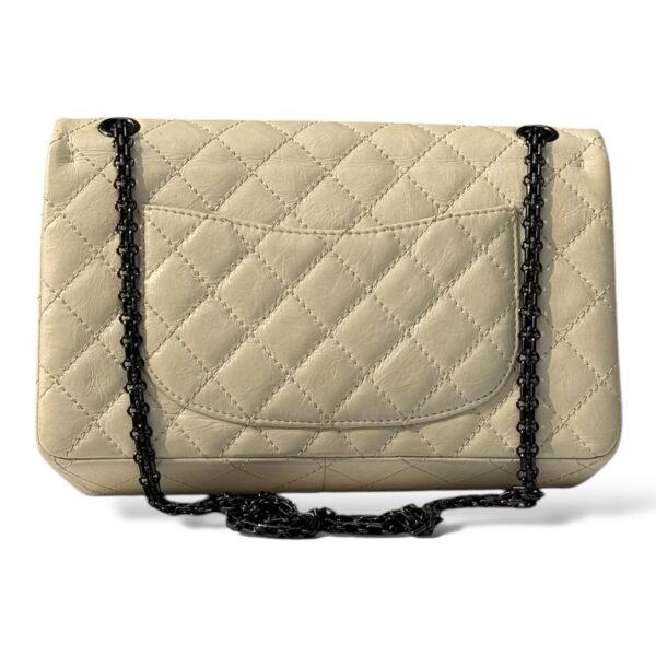 Chanel Aged Quilted Leather IvoryReissue 28cm Bag - Image 4