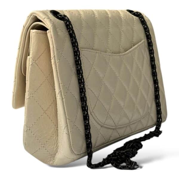 Chanel Aged Quilted Leather IvoryReissue 28cm Bag - Image 5