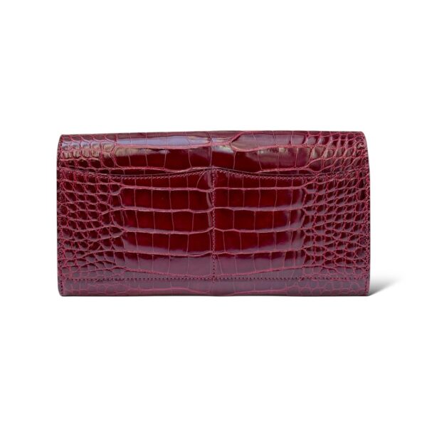 Louis Vuitton Monogram Burgundy Croco Shoulder Bag - Image 3