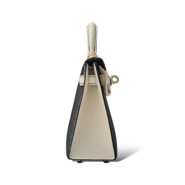 Hermes Kelly Mini SO Black/Craie Epsom PBHW - Image 3